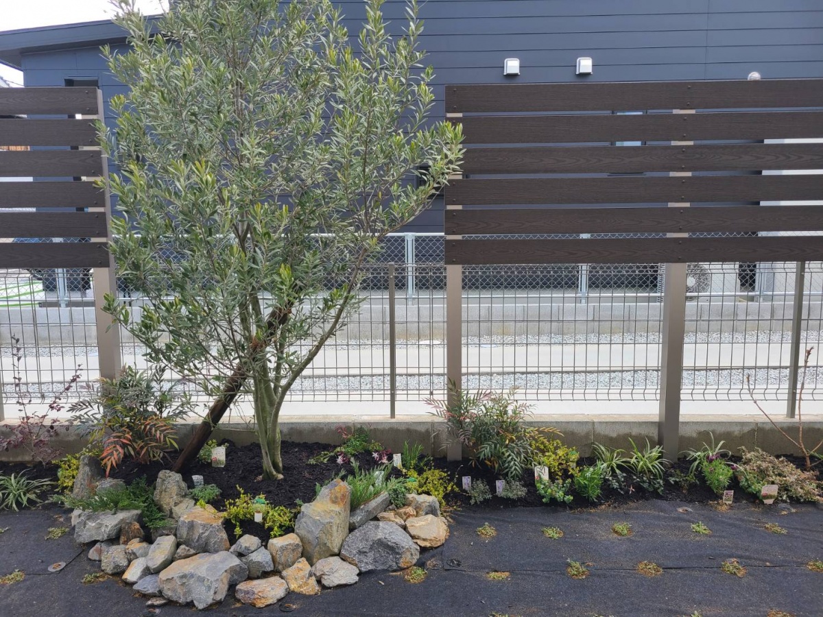 田原本町 割栗石とグランドカバーで快適なお庭 エコモックフェンス 奈良の外構 お庭 エクステリアの専門店リーフユニティ 田原本町 割栗石とグランドカバーで快適なお庭 エコモックフェンス 奈良の外構 お庭 エクステリアの専門店リーフユニティ