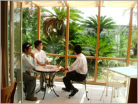 カフェぽたりぃテラス席 カフェぽたりぃテラス席